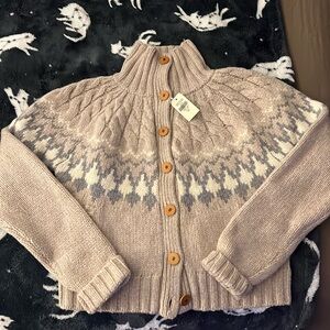 LL.Bean NWT signature button up Sweater